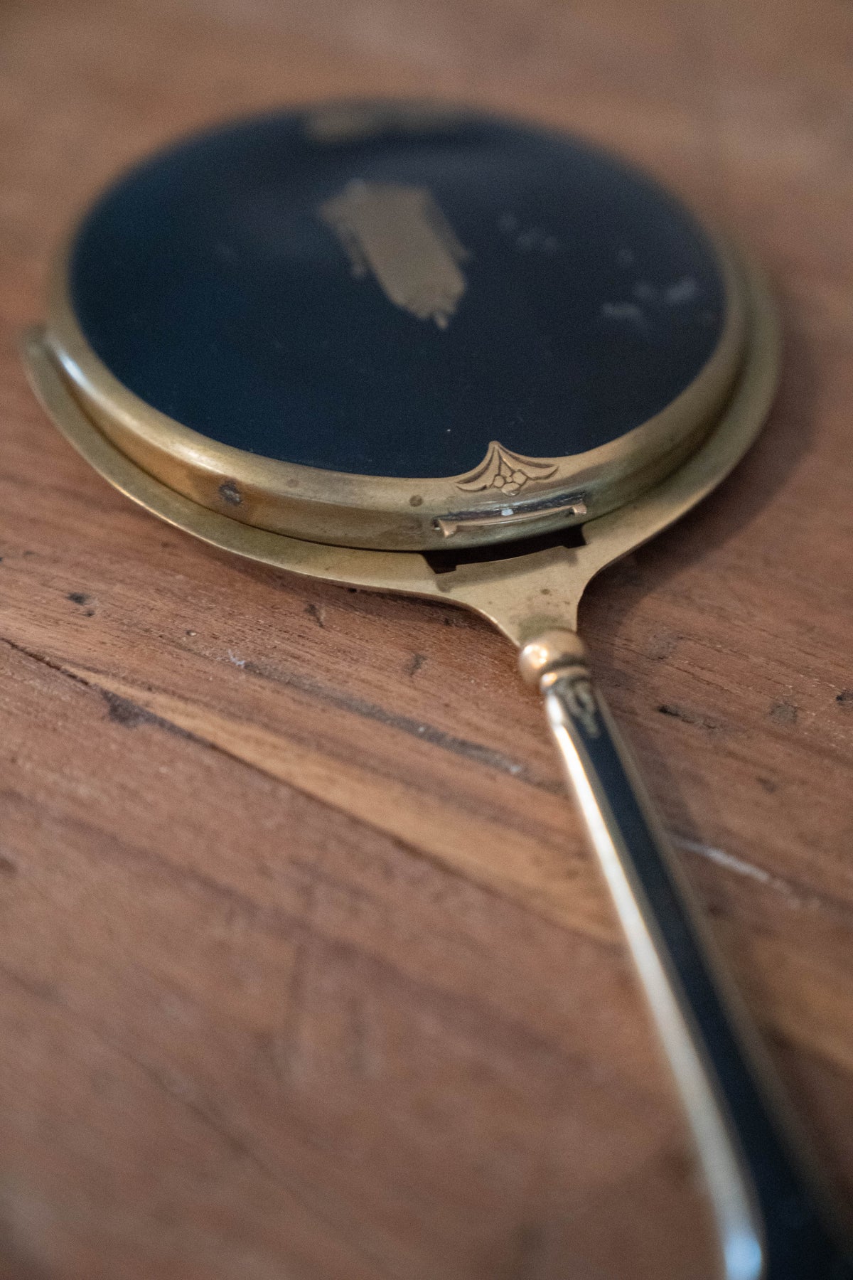 Art Deco Handheld Mirror