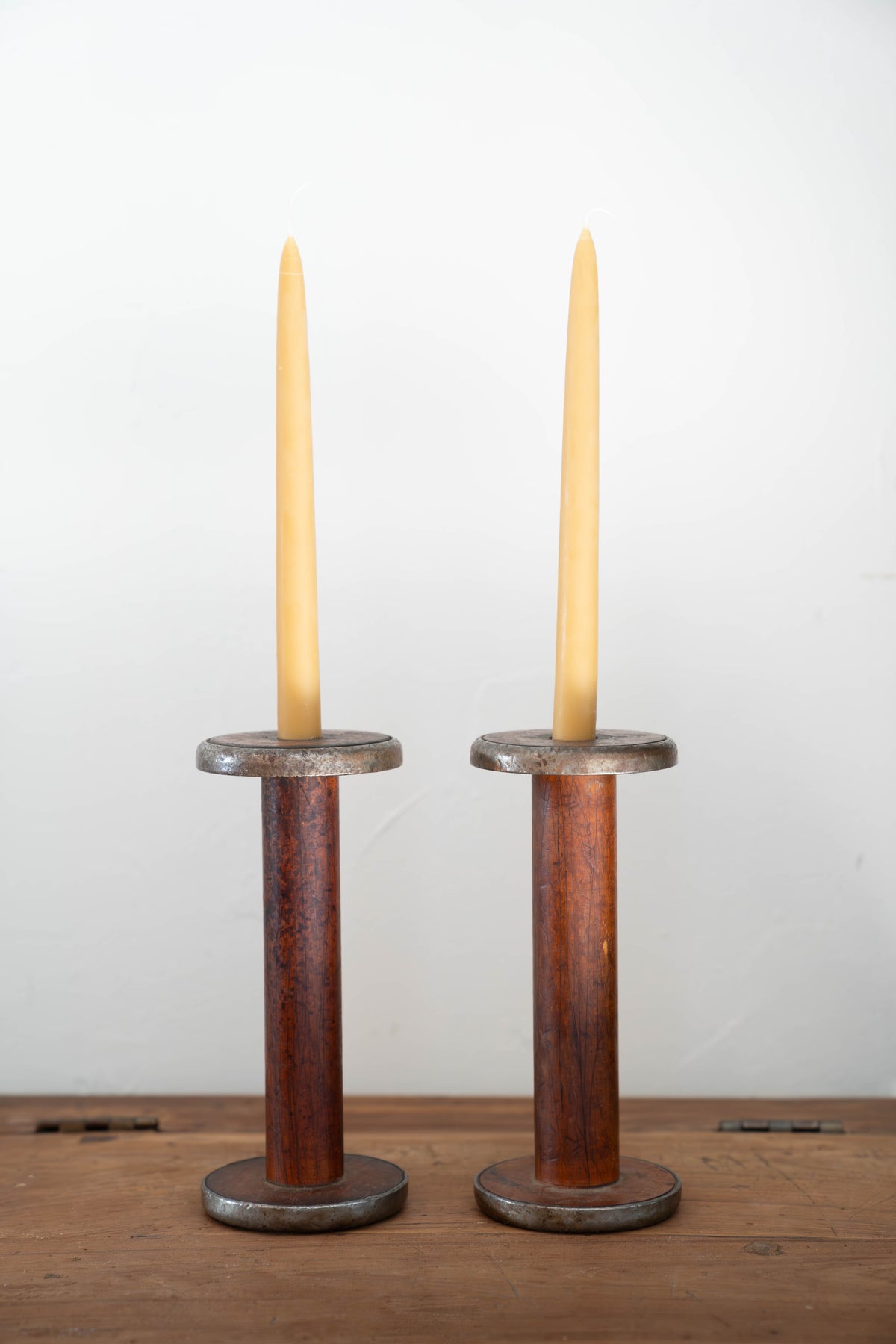Yarn Candlestick Holders