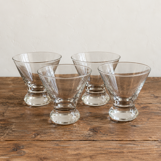 Stemless Martini Glass Set of 4