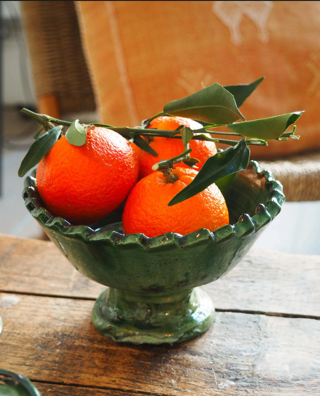Tamegroute Footed Fruit Bowl