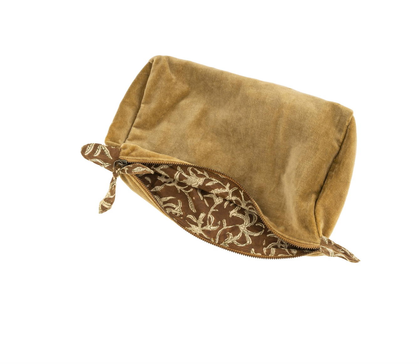 Mustard Velvet Pouch