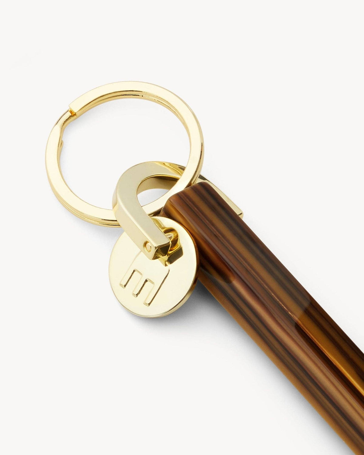 Bar Keychain in Tiger's Eye