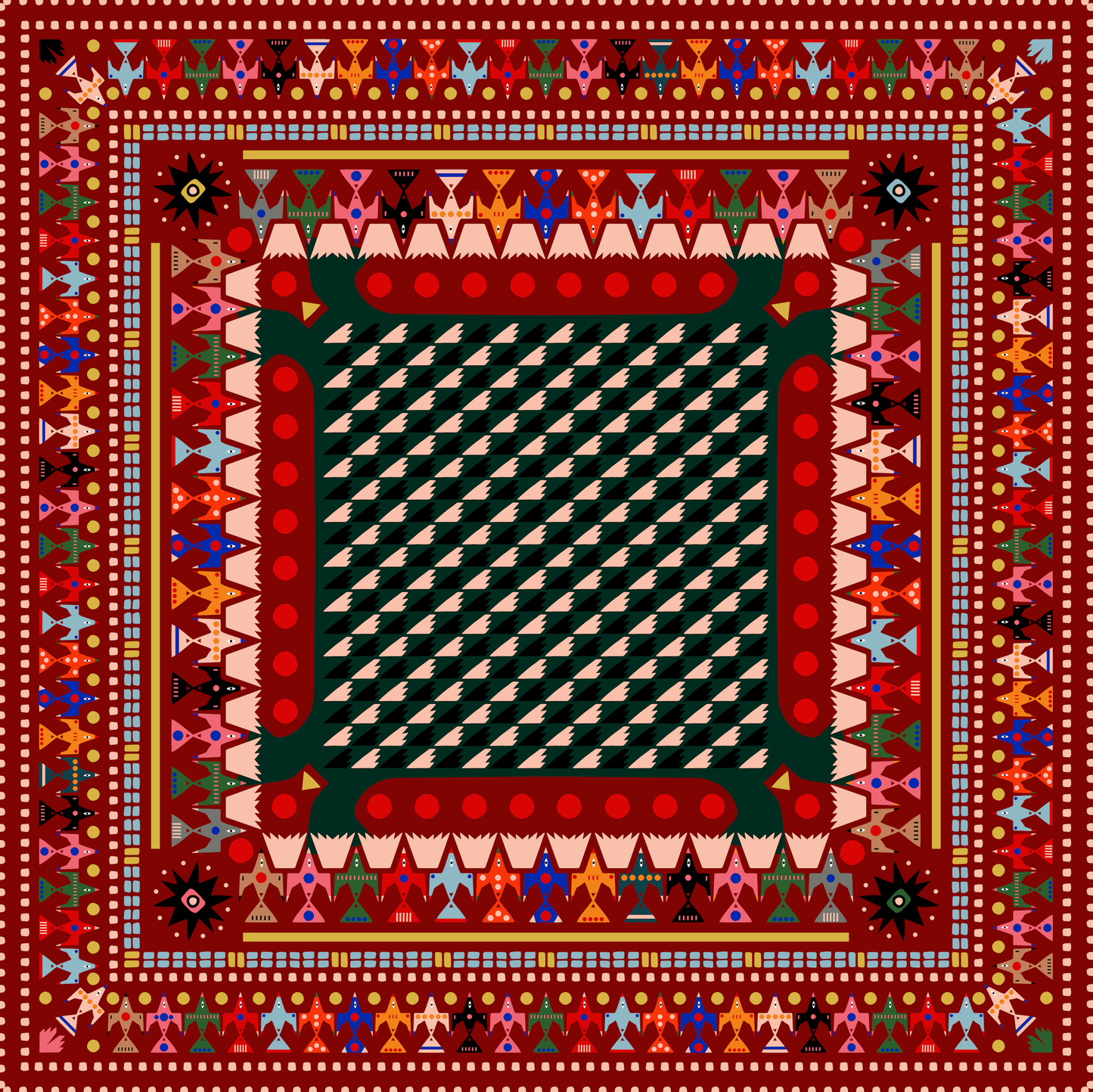 Bird Tapestry Badana