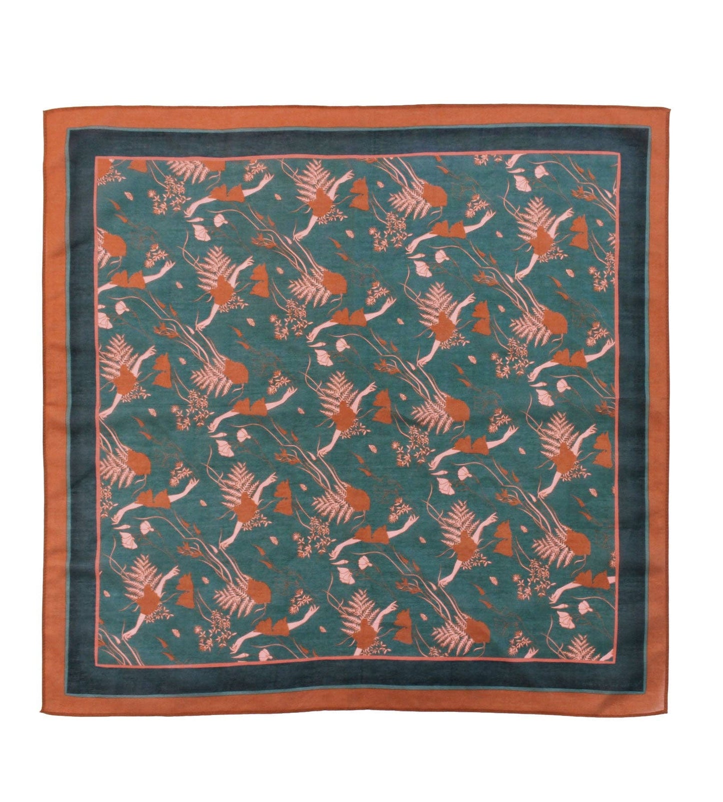 Silk Cotton Scarf Viridian
