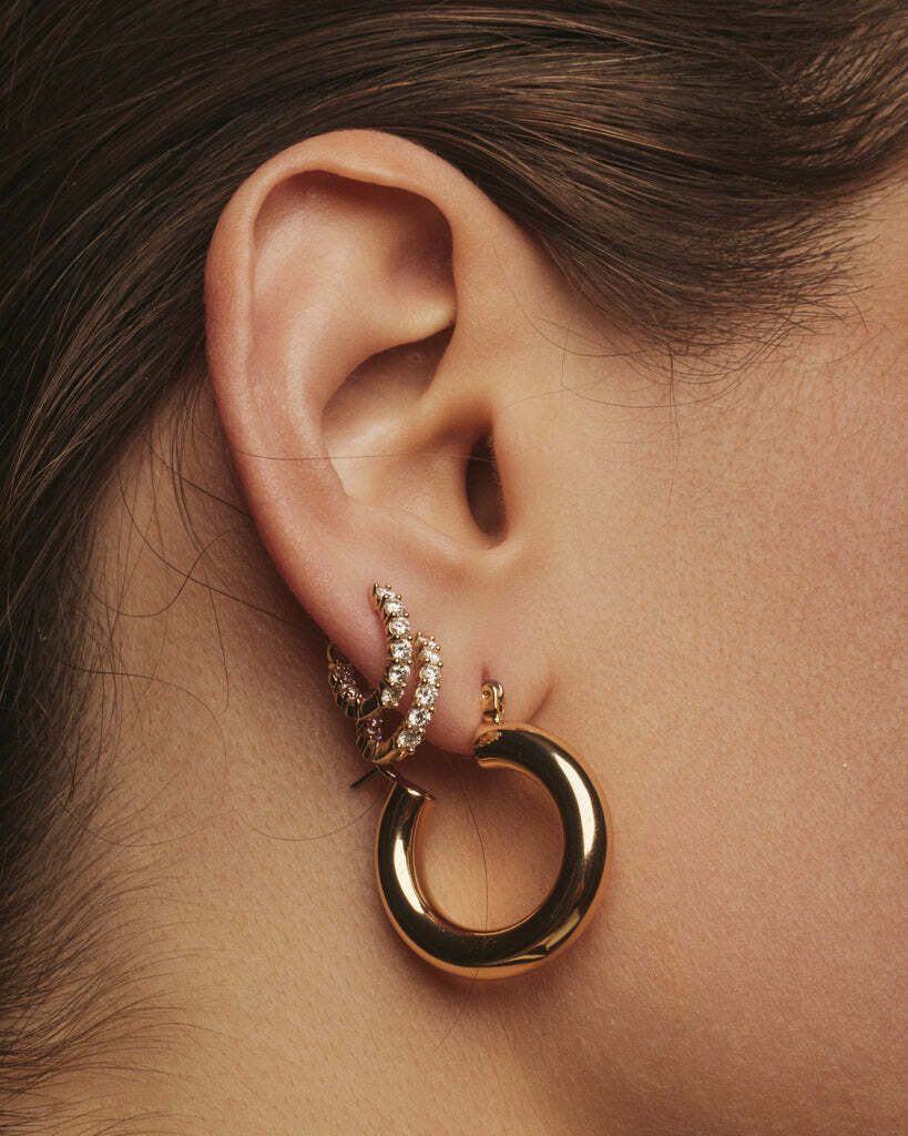 Baby Amalfi Tube Hoop Earrings
