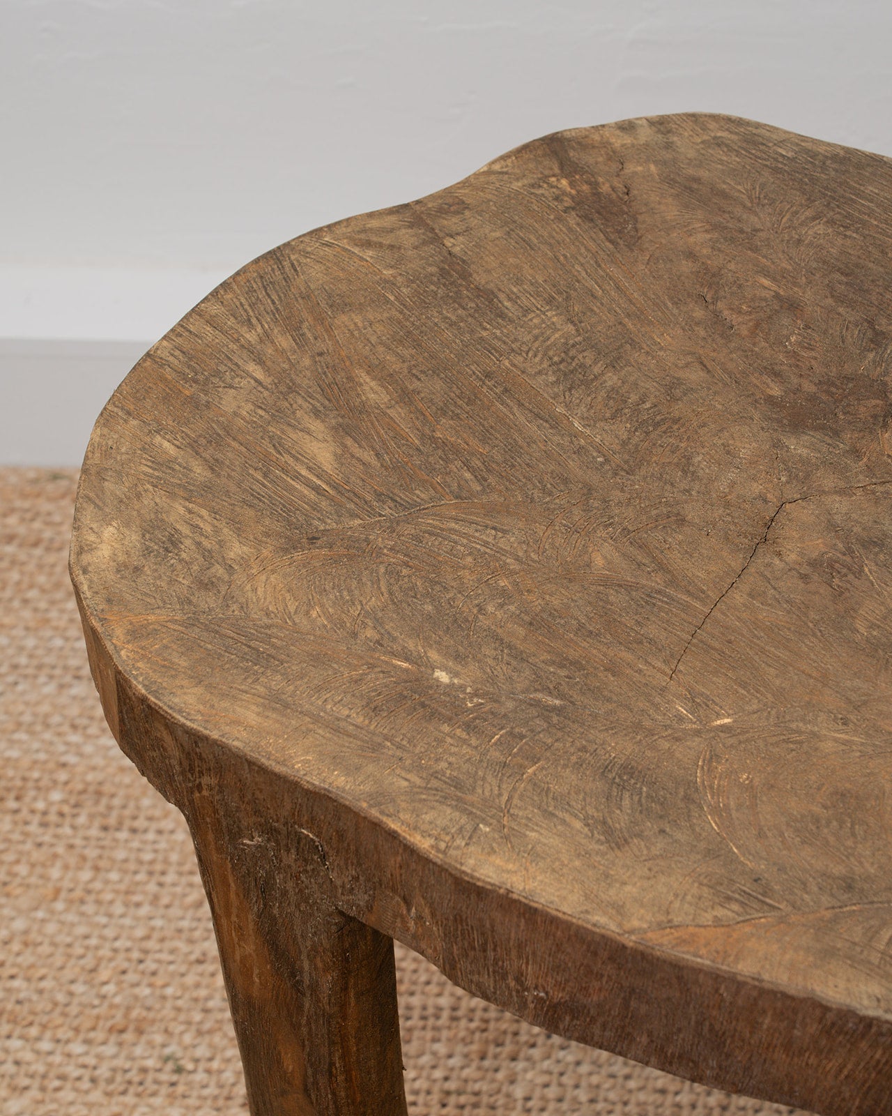 Naga Wood Round Side Table