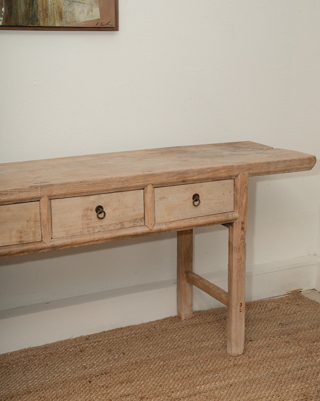 Antique Console Table w/ 3 drawers