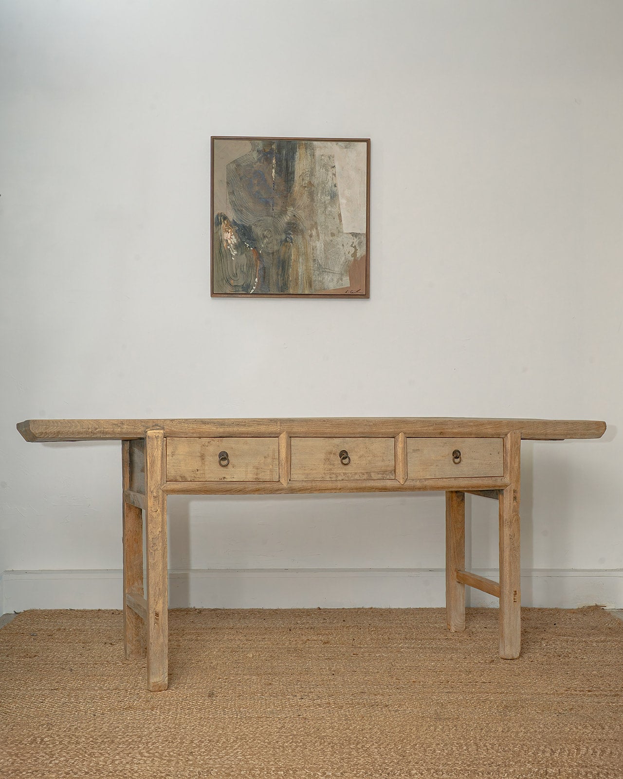 Antique Console Table w/ 3 drawers