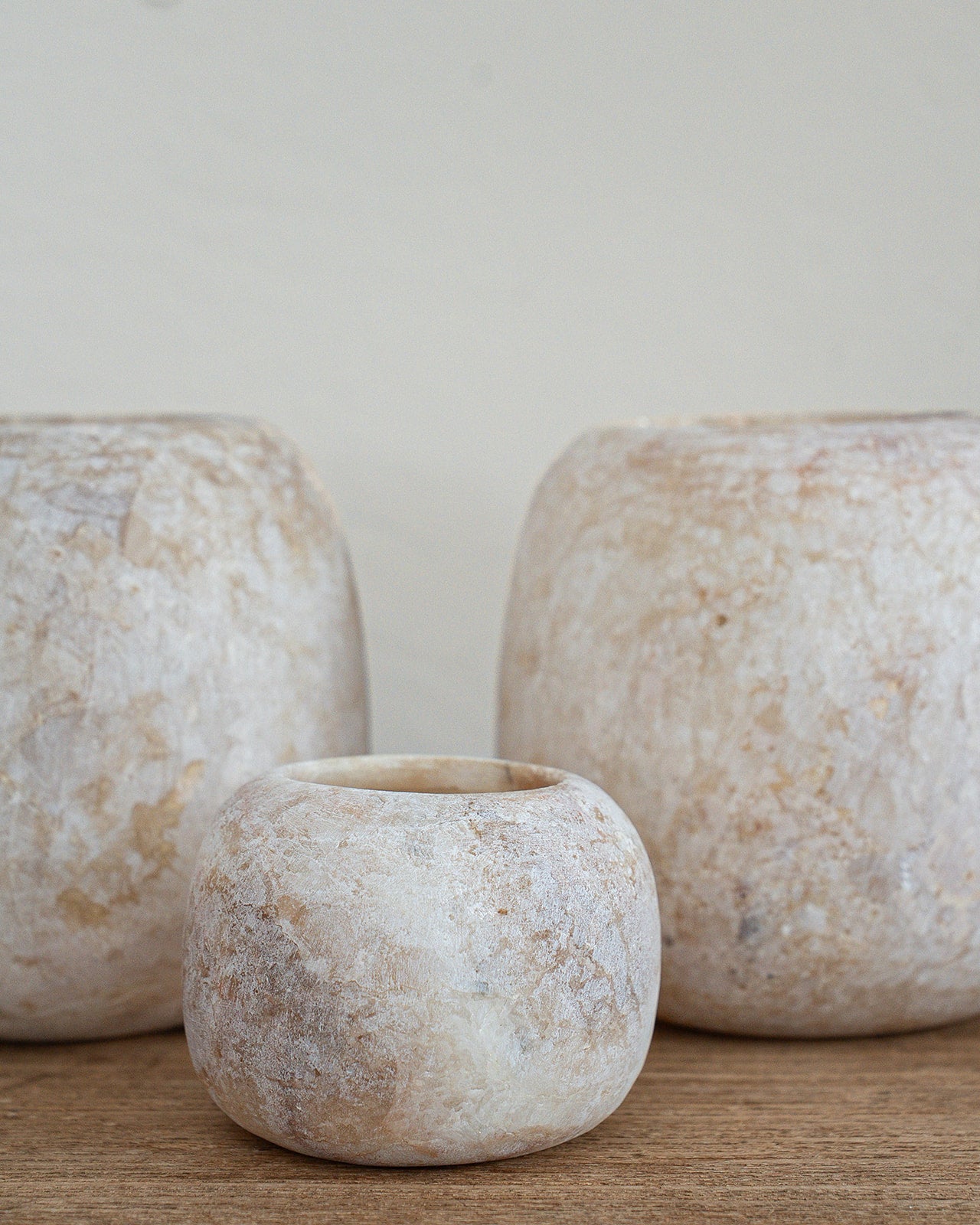 Alabaster Candle Holder