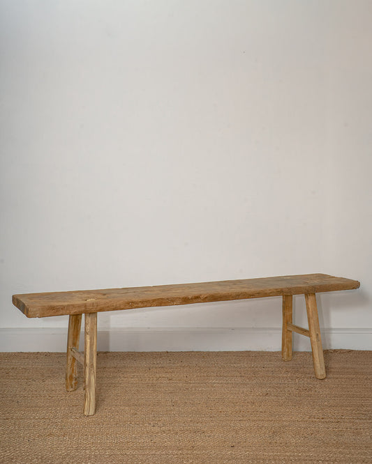 XL Reclaimed Elm Wood Bench