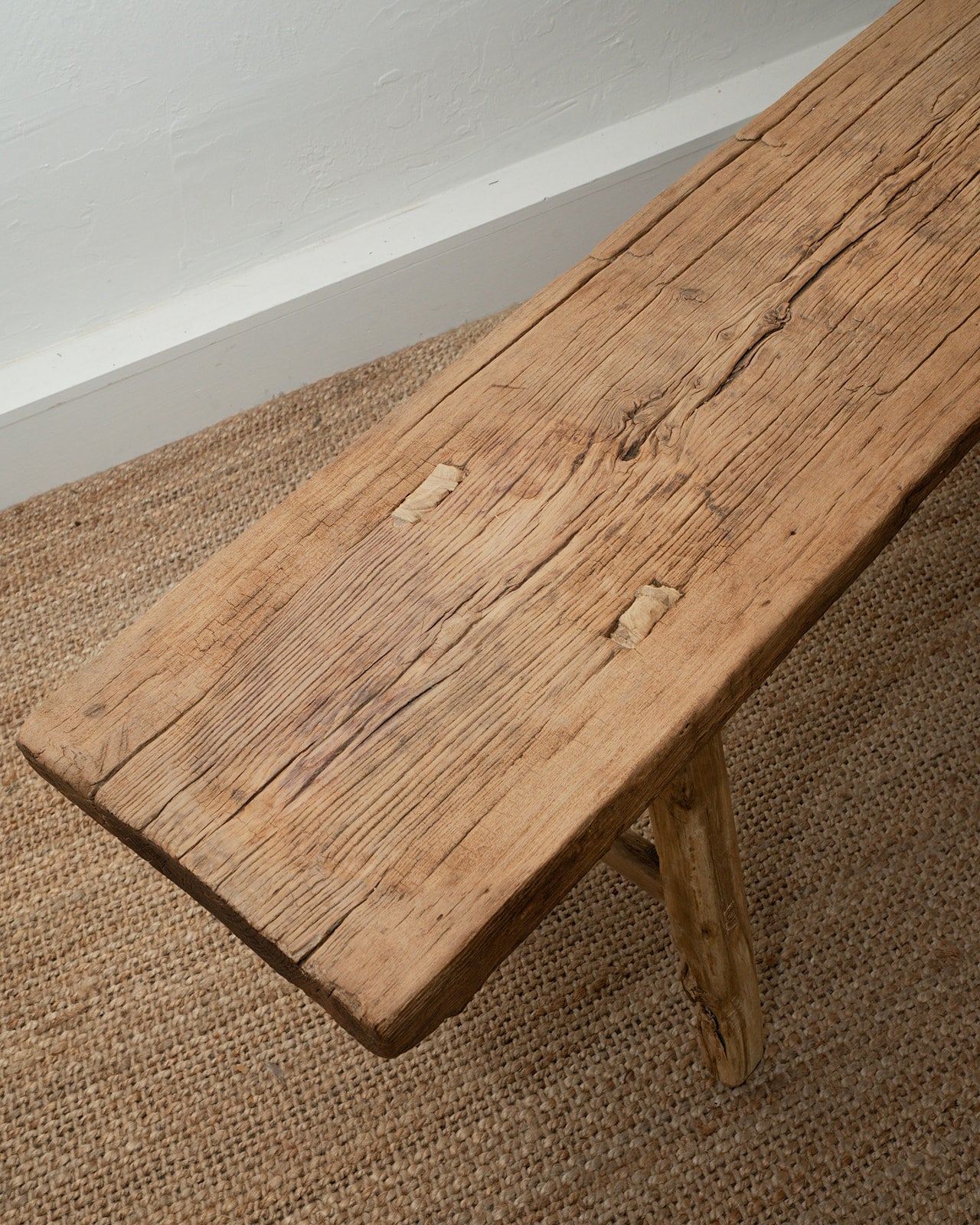 XL Reclaimed Elm Wood Bench