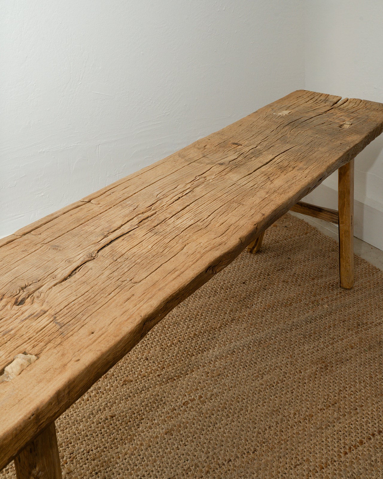 XL Reclaimed Elm Wood Bench