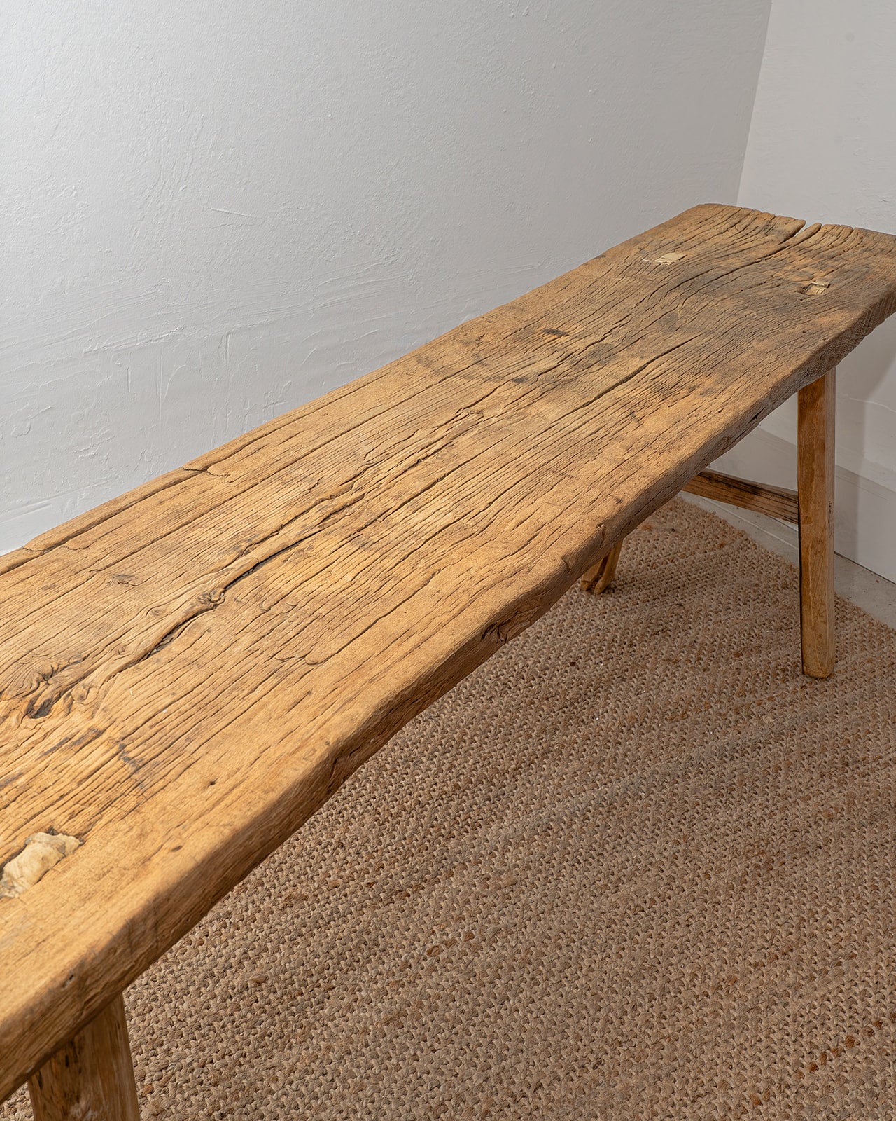 XL Reclaimed Elm Wood Bench