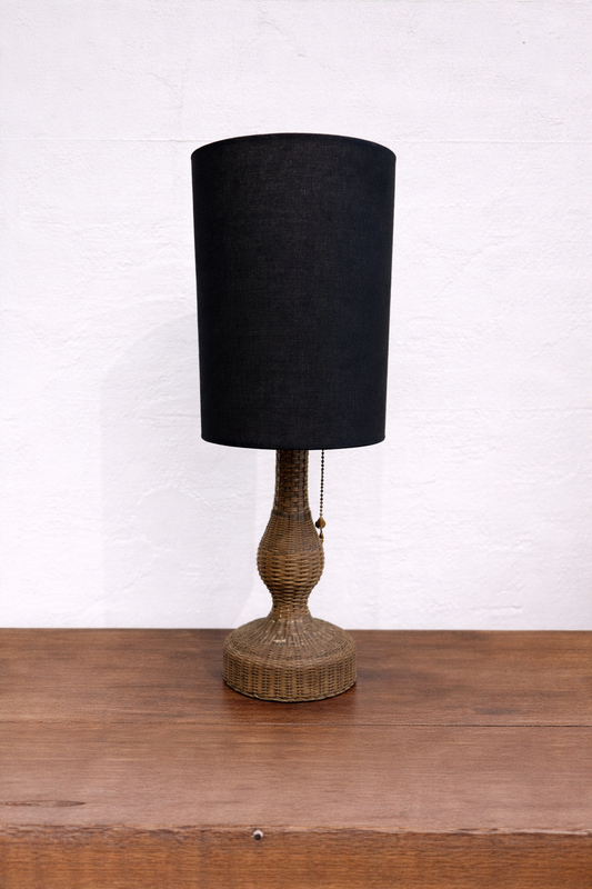Antique Copper Wire Table Lamp with Shade