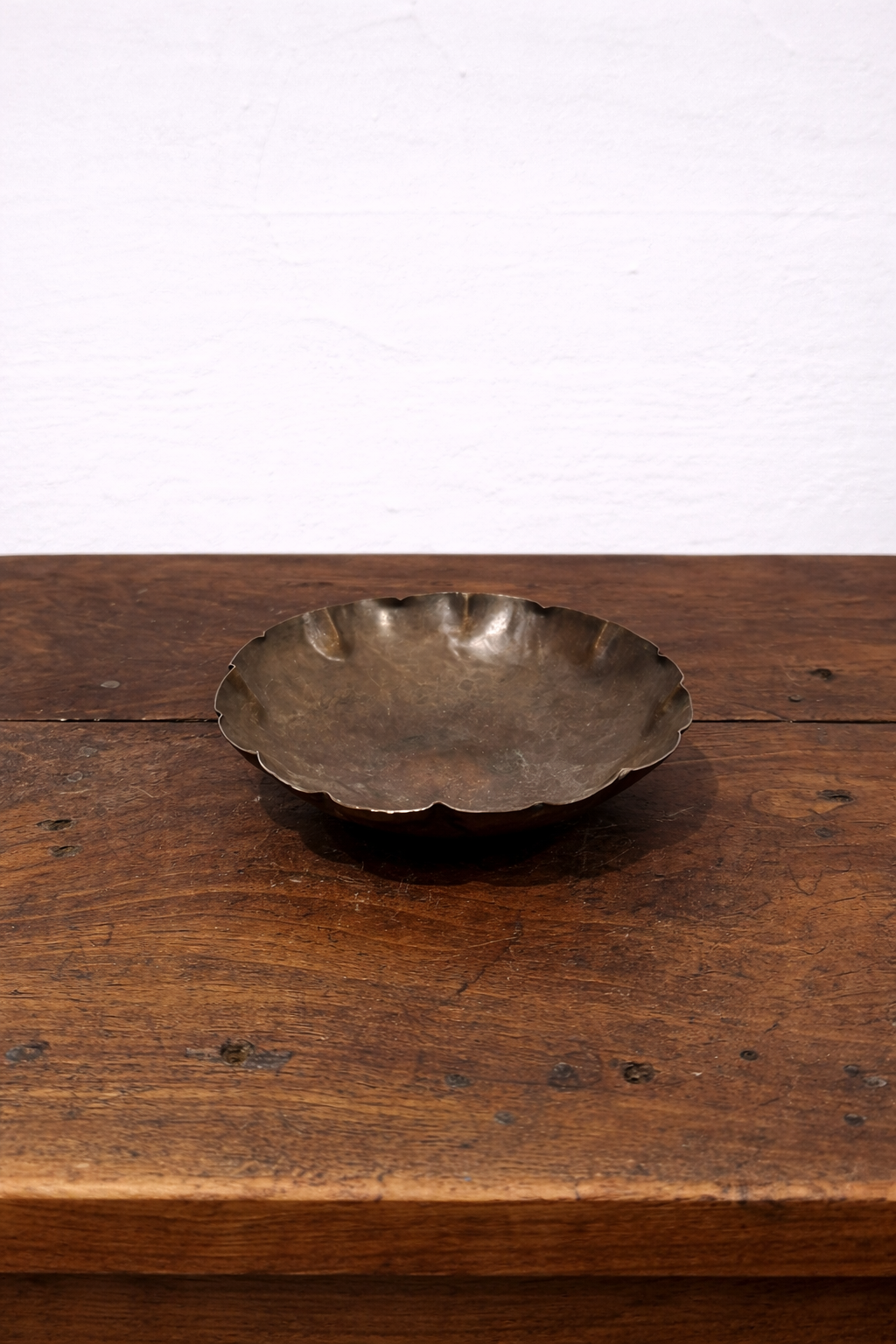 Brass Scalloped Dish