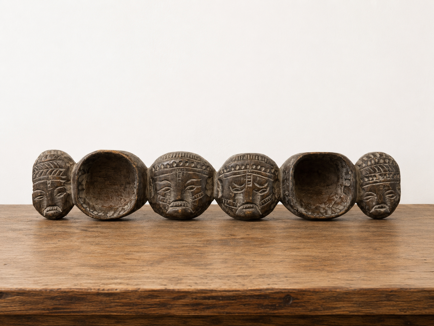 Antique Wood Pamahan Bowl