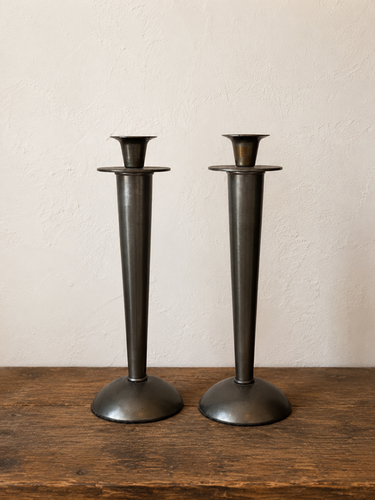 Pewter Candlesticks